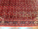 Large Persian Tribal Rug 11x17, Palace Sized Wool Handmade Vintage Carpet, Oversized Hand Knotted Rug, Red, Hamadan Dargazin Rug