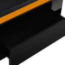 [Video Provided] U-Can Lift-Top Coffee Table with 4 Storage Stools, Modern Space Saving Center Table with Foldable Top, Multi-Functional Adjustable Coffee Table for Living Room