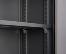 Metal Storage Cabinet with Locking Doors and Adjustable Shelf, Folding Filing Storage Cabinet , Folding Storage Locker Cabinet for Home Office,School,Garage, Black