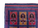 2' 9" X 4' 5" Vintage Handmade Tribal Wool Rug Balouchi Afghan Rug Blue Red 3x5