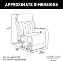 Rv Power Recliner With Massage Left Hand Polyhyde Fabric