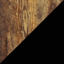 Barnwood Black Student Desk With Shelves 47 Inch No Tools