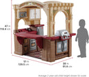 Kids Kitchen Playset With Interactive Lights Brown