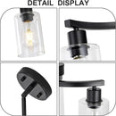 Three Light Black Dining Chandeliers For Kitchen Island