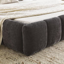 Modern Platform Bed Frame With Thick Fabric