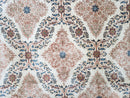 Fine Antique Persian Light Colored Kashan Carpet, 7x12, Top Quality, Rare, Ivory & Blues, Hand-Knotted, Wool