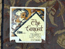 Vintage Belgium Tapestry 4x5, The Concet Musicians, Green