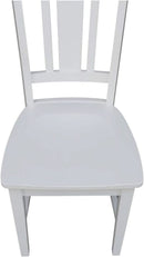 Set of Two White San Remo Splatback Dining Chairs