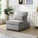 Folding Ottoman Sofa Bed - Gray