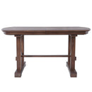 6-Piece Extendable Dining Table Set, 60–78 in. Wood Table with Removable Leaf, 4 Upholstered Chairs and Bench, Cherry Finish