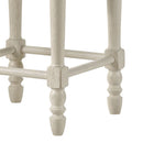 Tasnim - Counter Height Stool (Set of 2) - Tan Fabric & Antique White