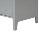 24' Bathroom Vanity with Sink, Bathroom Vanity Cabinet with Two Drawers and Door, Adjustable Shelf, Solid Wood and MDF, Grey (Old Sku:WF309411AAE)