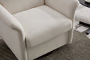 Swivel Accent Chair Modern Barrel Armchair with Wood Base for Bedroom Reading Waiting Living Room