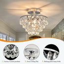 Crystal Chandelier Ceiling Light E26 Chrome Fixture