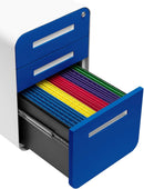 Stockpile 3 Drawer File Cabinet With Lock Under Desk