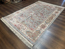 Turkish Silk Rug 5x7, Hunting Design, Animal Pictorials, Bamboo Silk