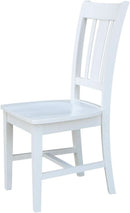 Set of Two White San Remo Splatback Dining Chairs