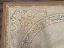 Aubusson Rug 9x12, French European Design, Floral, Elegant