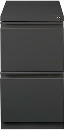 Two Drawer 27.75in Charcoal Metal Filing Cabinet Lockable