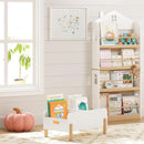 Montessori Toddler Bookshelf With Adjustable Dividers