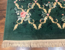 Karastan Garden of Eden Rug 8.8 x 11.8, Green Savonnerie 509/1733, Wool