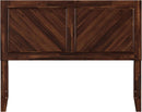 Rustic Solid Wood Headboard With USB Charging Station