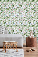 Voguish Hand Drawn Flowers Wallpaper Smart High-Quality