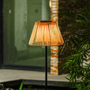 Outdoor Rattan Solar Floor Lamp