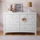 White Six Drawer Dresser For Nursery Organization Solutions