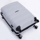 Hardshell Suitcase Spinner Wheels PP Luggage Sets Lightweight Durable Suitcase with TSA Lock,3-Piece Set (20/24/28), Silver