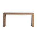 Console Table with Solid Wood for Living Room, Long Sofa Table Behind Couch, Retro Narrow Entryway Table for Hallway Foyer