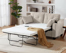 Full Size Corduroy Transformable Sofa Bed USBChargingPort