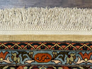 Rare Turkish Hereke Silk Rug 3x5, Tree of Life Persian Vase Design, Very Fine 440 KPSI, Signed