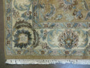 5' 6" X 9' Vintage Handmade Jaipur Indian Floral Oriental Wool Rug Veg Dyes
