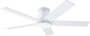 52 Inch White Ceiling Fan With Light Six Speed DC Motor