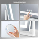 LED Makeup Vanity Mirror With Lights 15.2 Inch White