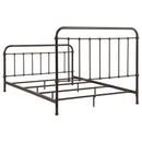 Livingston Metal Queen Open Frame Bed Dark Bronze