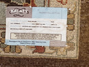 9x12 Vintage Handmade Wool Rug Carpet Indo Mahal Oushak Nice Brown Blue