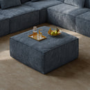 Sectional Sofa Ottoman Dark Grey