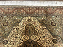 Turkish Sivas Rug 6x9, Floral Medallion, Vintage Handmade Wool Carpet