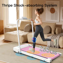 Under Desk Treadmill, Walking Pad, 2 in 1 Portable Treadmill with Handle Remote Control LED Display, Walking Jogging Machine for Home Office Use