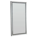 Noralie - Floor Mirror - Faux Diamonds & Mirrored