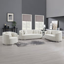 Odette - Sofa With 4 Pillows - Beige Chenille