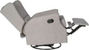 Omma Swivel Glider Rocking Recliner 360 Degree Swivel Light Gray