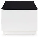 Gardoni - Rectangular Cocktail Table - White / Black