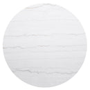 Jason Round White Marble Top Coffee Table Charcoal