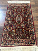 Small Karastan Rug 2.6 x 4 Red Sarouk