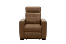 Cara - Power Recliner With Power Headrest And Power Lumbar - Light Brown
