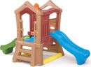 Play Up Double Slide Climber Outdoor Playset For Toddlers Ages 2 To 6 2 Slides