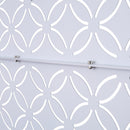 Outdoor & Indoor Privacy Screen Metal Privacy Screen 76' H×48' W, Freestanding Decorative Privacy Screen for Deck Balcony Patio, Privacy Fence Panels for Outside Lawn Garden PS107 WHITE